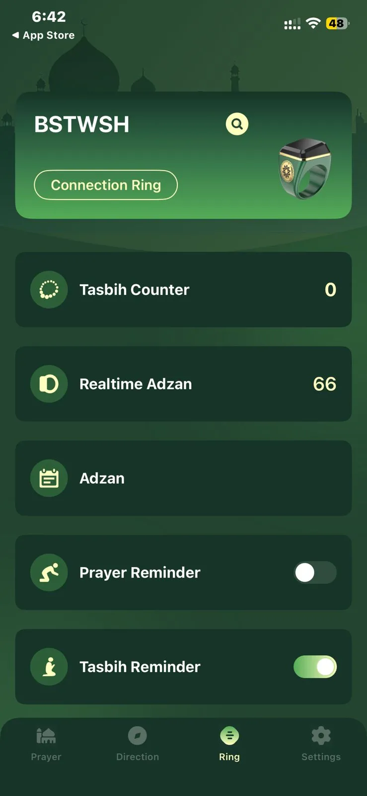 BSTWSH অ্যাপ — ড্যাশবোর্ড